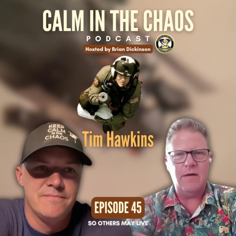Calm in the Chaos Podcast 8 Navy Rescue Swimmer’s Life-or-Limb Decision During Hurricane Katrina