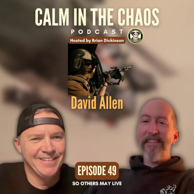 Calm in the Chaos Podcast 8 Navy Rescue Swimmer Awarded the Navy & Marine Corps Medal | CH-46 Gulf Rescue and Iraq Deployments